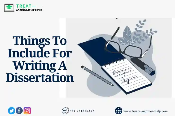 Things to include for writing a dissertation
